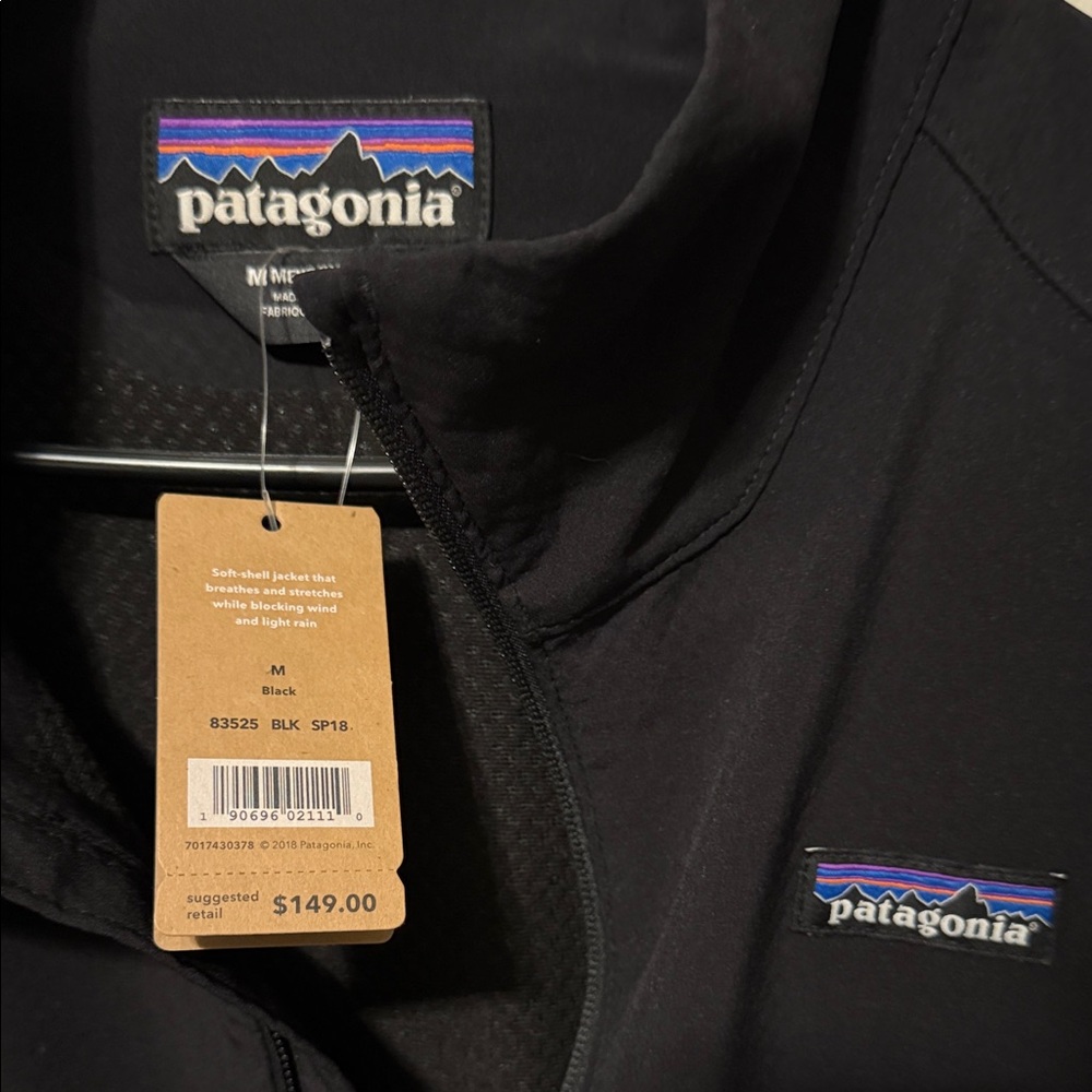 Patagonia Black Lightweight Softshell Jacket - image 2